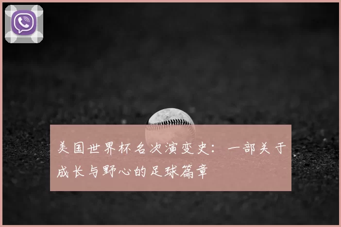 美国世界杯名次演变史：一部关于成长与野心的足球篇章