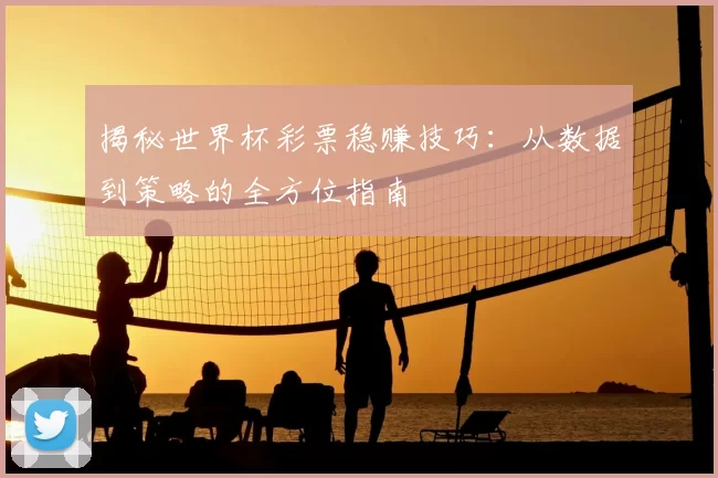 揭秘世界杯彩票稳赚技巧：从数据到策略的全方位指南